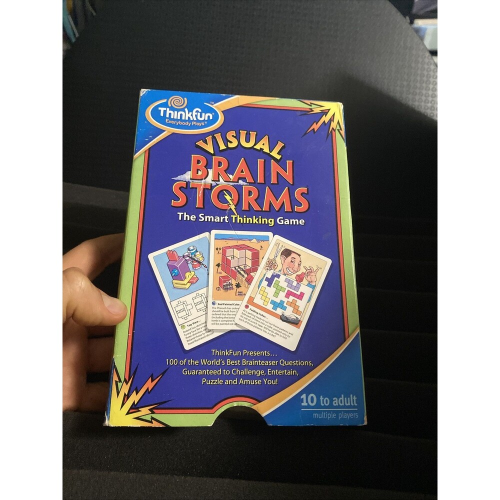 Thinkfun Visual Brain Storms The smart thinking card game - VGC 82 Cards Total